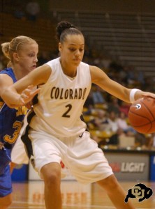 Amber Metoyer playing for the University of Colorado Photo provided by Amber Metoyer