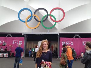 McManemin attends the 2012 Summer Olympics.