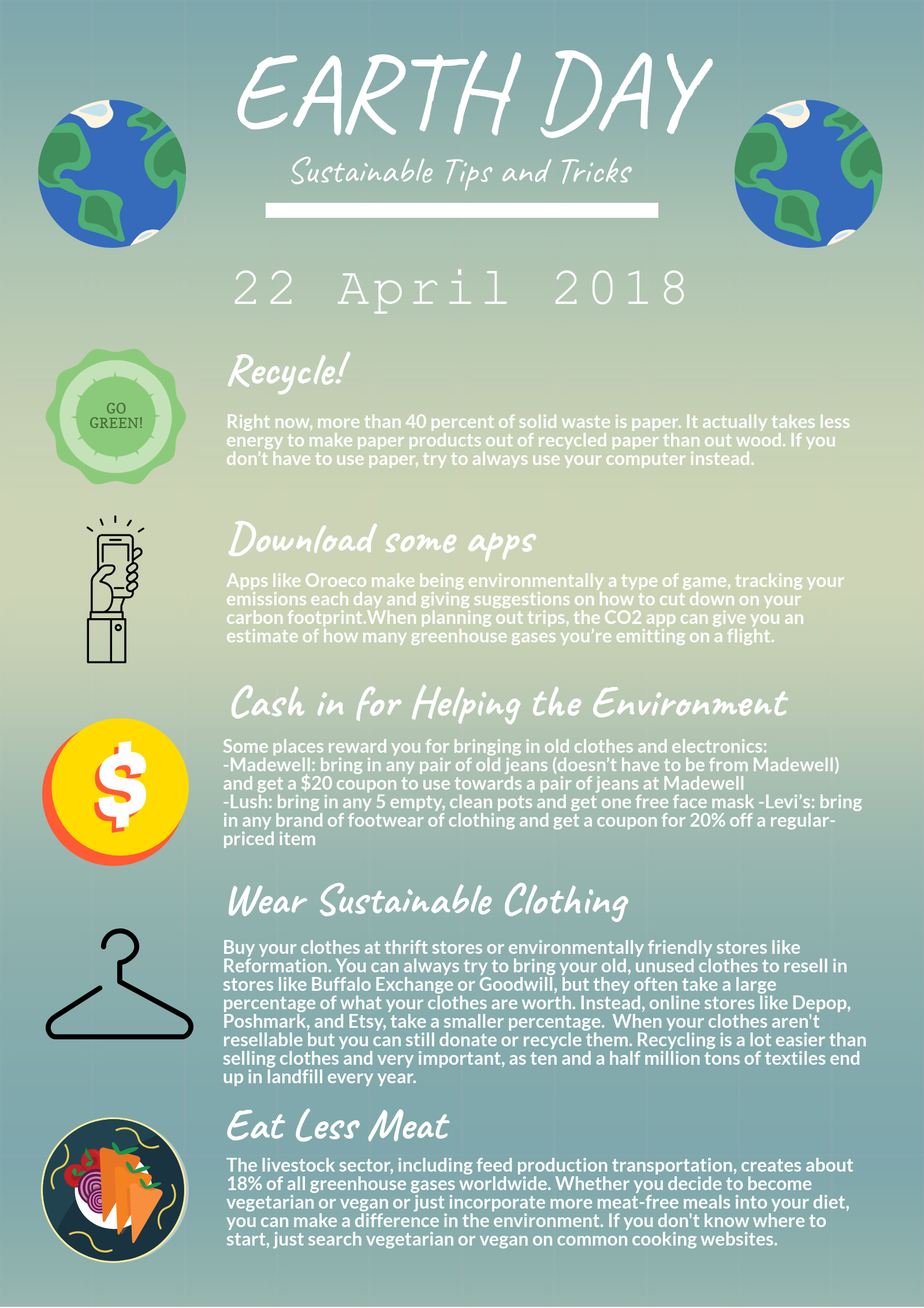 Earth Day Sustainable Tips And Tricks The Fourcast