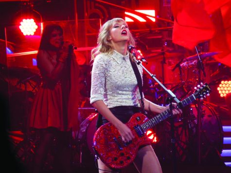 Swift on her “Red” tour in 2013.