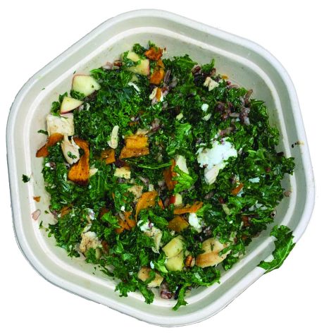 The Harvest Bowl combines vegetables, fruit, nuts and cheese in a balsamic vinaigrette.