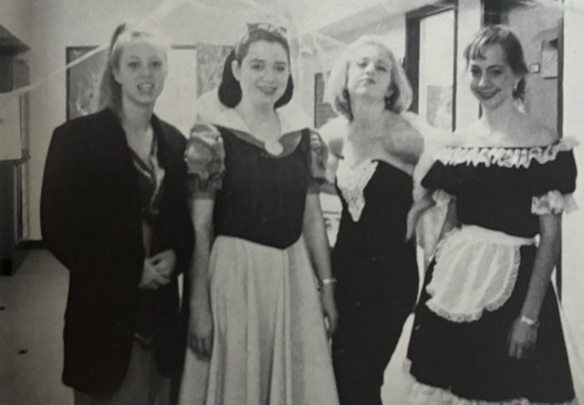 Hockaday seniors dressed up for Halloween in 1992