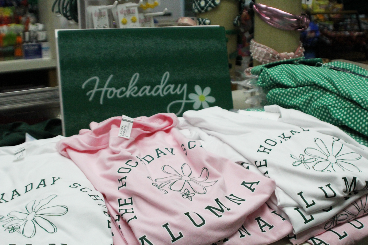 The Hockaday bookstore sells products that are manufactured all over the world.