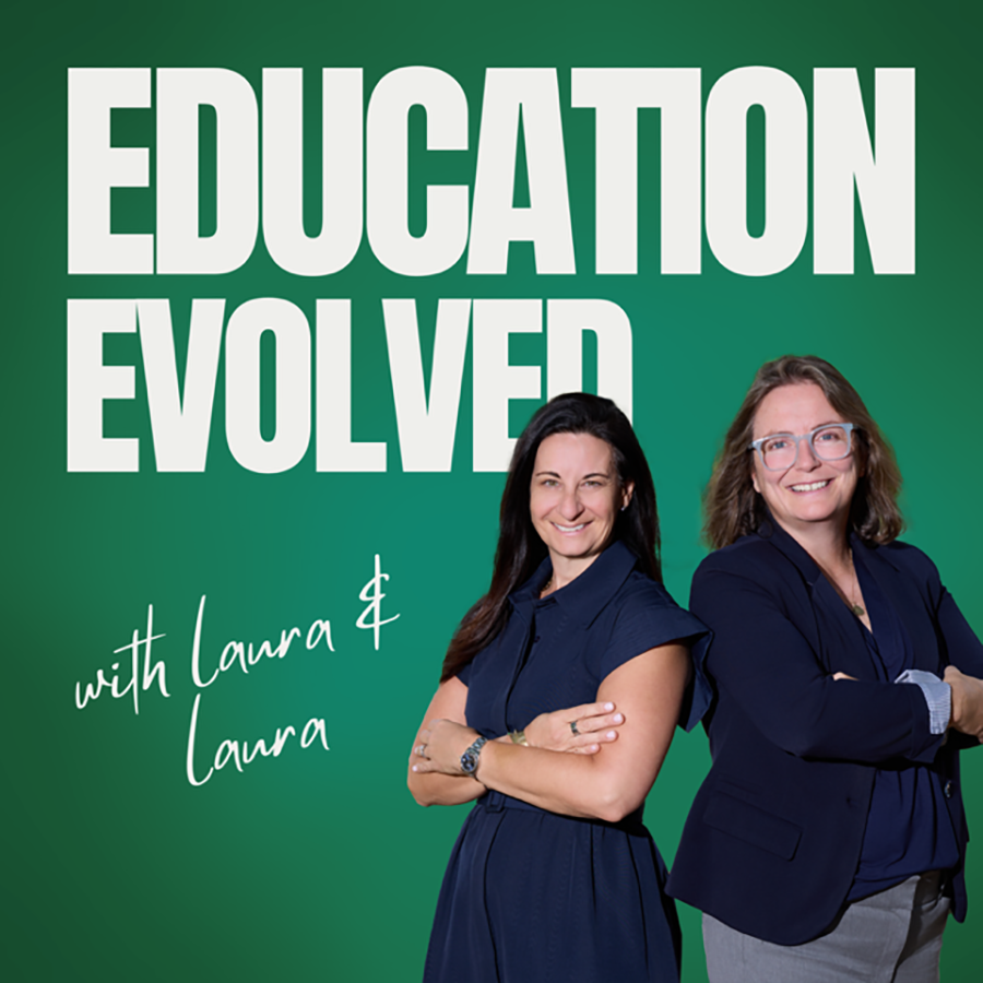 The cover image of “Education Evolved” podcast.