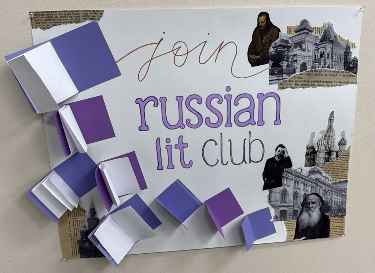 Russian Lit's club fair poster