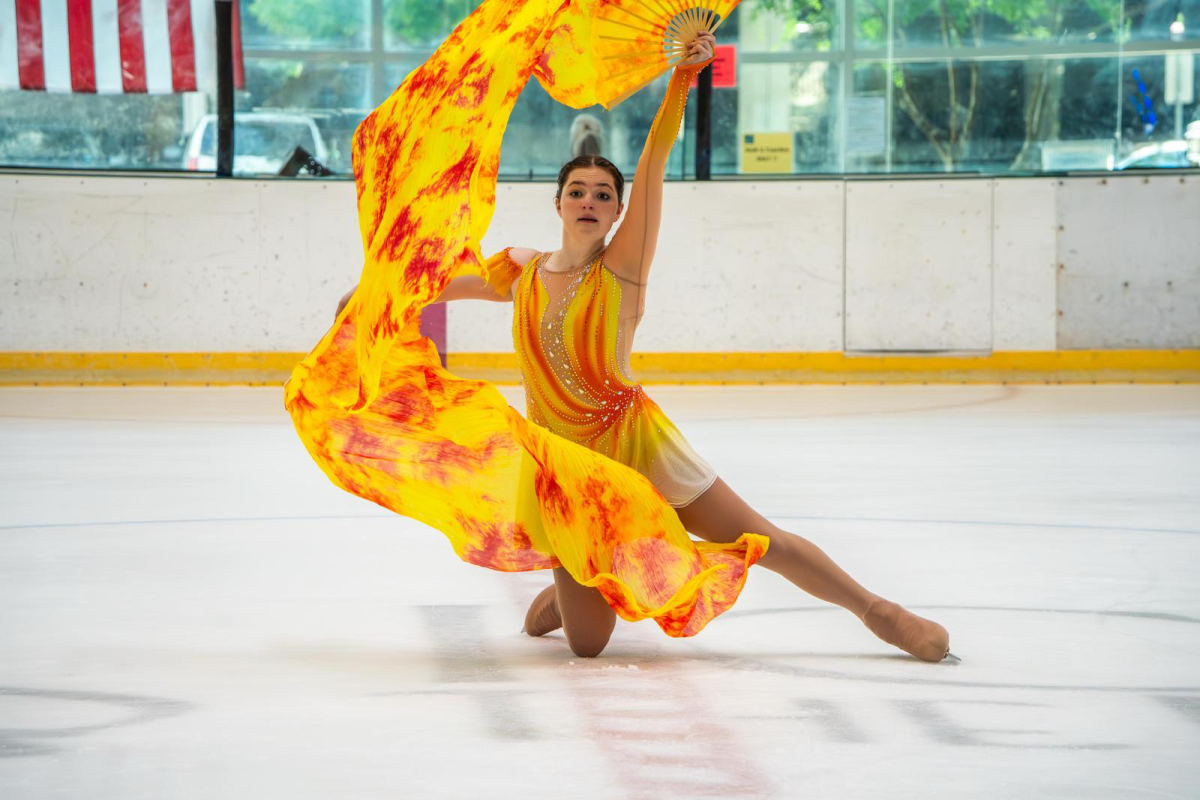 Oeschger performs her program to “Fire on Fire” by Sam Smith. 