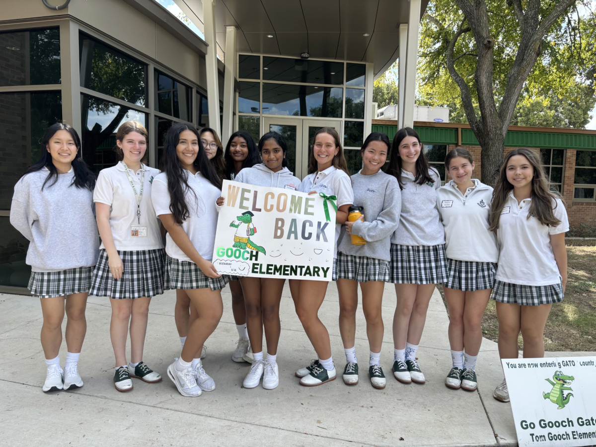 Recurring program members on their first day tutoring at Gooch Elementary 