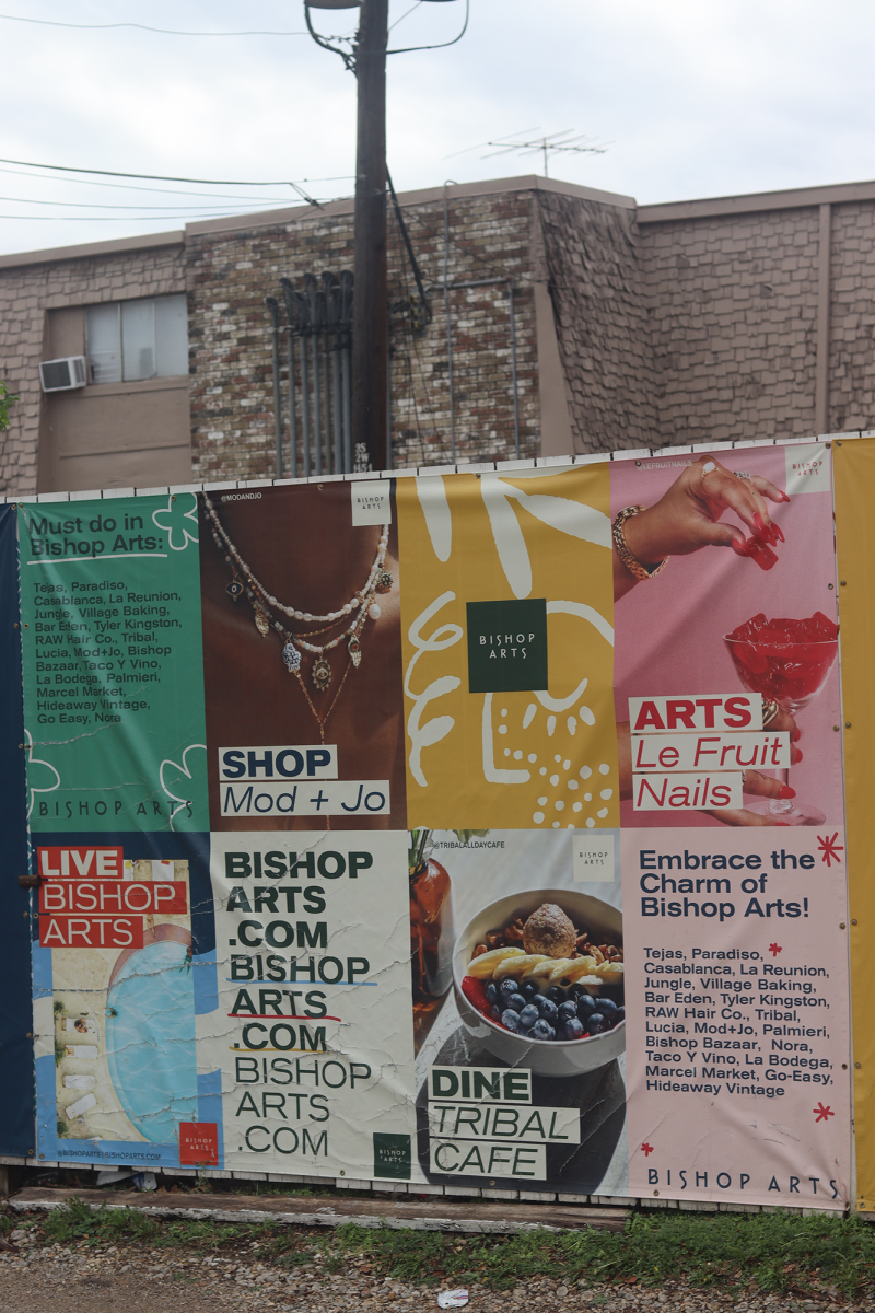 Bishop banner displaying a list of things to do during the bazaar