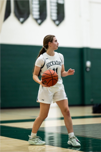 Teinert takes the floor in a game post-injury.